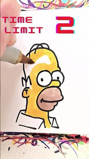 How to Draw Homer Simpson in 40 Seconds