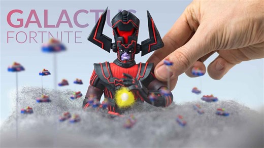 I created a Galactus battle bus with clay! 🎨