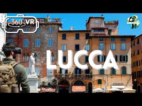 Walk Lucca's Piazzas in 360° VR | Tuscany Travel
