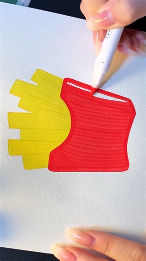 Colora on Instagram: "Whose fries are your favorite? 🍟😋#colouring #colour #colouringrambut #colouringterdekat #colouringkediri #colorfashion #copic #copicmarkers #curlystyle #colouringpages #coloringpages #colouringbooks #colouring #colouringbook #pages #coloringbook #coloring #colouringin"