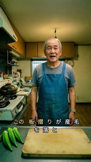 オクラの板ずりと美味しい茹で方 産毛を塩で落とす基本の下ごしらえ #オクラ #下ごしらえ #料理の基本