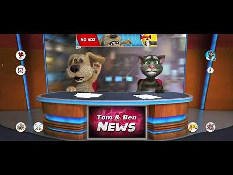 Ben explodes poop all over the studio - Talking Tom & Ben News