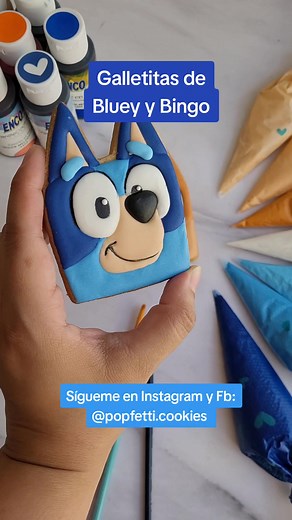Galletitas decoradas de Bluey y Bingo