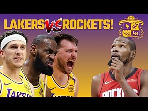 Lakers vs Rockets LIVE Play By Play & Reaction