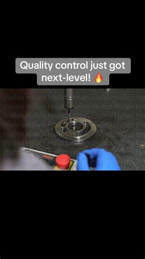 CMM Ruby Probe Scanning Valve Plate in Ultra Precision#excavatorparts #hydraulic #pump