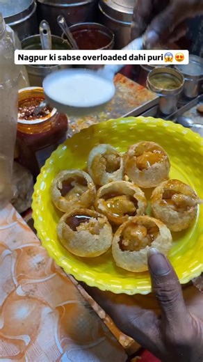 10K views · 17 reactions | Nagpur ki sabse overloaded dahi puri...