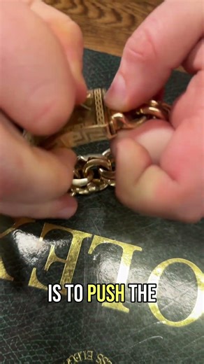 10K Gold Greek Motif Bracelet: Unbreakable Security! #shorts