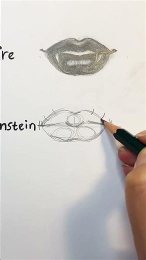 Drawing Cool Monster Lips 💋