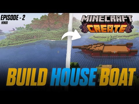 I Build A MEGA HOUSEBOAT In Minecraft Create Mod! [#2]