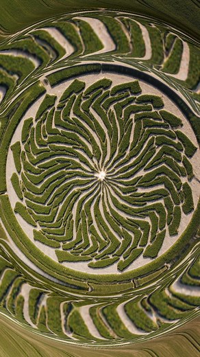 Strange things are a foot at the local crop circle... 👽 More displacement tests, looked how this one turned out. #displacement #resolve #cropcircle #aliens | Second Sight Visuals