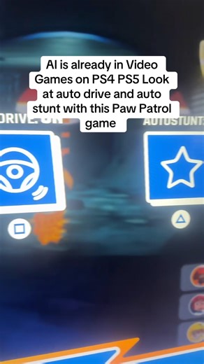 AI mode already in at least this game Paw Patrol on PS4 PS5 with Autodrive and Autostunt #ai #ps5