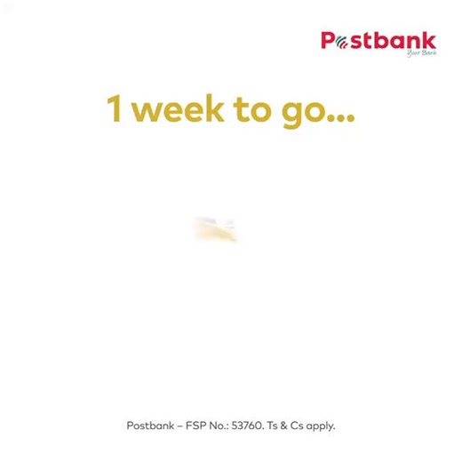 ⏰ The countdown is on!One week to go, from 29 April, it’s time to switch From Gold to Black to enjoy all the benefits of the Postbank Black Card.Plan-ahead and be Grant Ready.To find active Postbank card replacement sites, dial *120*355#. For general queries, call 0800 53 54 55 to speak to a consultant.Remember: Postbank will never ask for your PIN or one-time password — and if the card doesn’t say Postbank, then it’s not the Postbank Black Card.#BeReady #SASSAGrants #FromGoldToBlack #PostbankBl