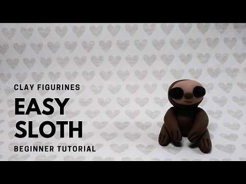 Make a Sloth out of Polymer Clay