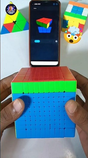 10by10 Cube Solve By Ai 🤖🥶| #howto #fyp #shorts #viral #puzzle #rubikscube