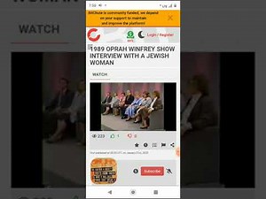 Oprah Winfrey 1989 Interview Jewish Women: Lilith's Cave Supernatural