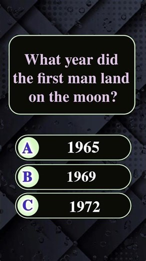 What year did the first man land on the moon?