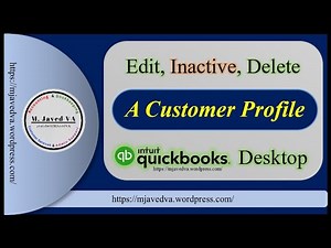 QuickBooks Desktop | Edit, Inactive, and Delete a Customer Profile