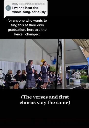 Heartfelt Graduation Song Performance