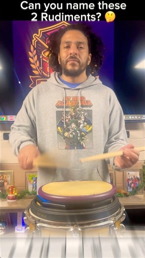 Can YOU name THESE TWO rudiments? 🤔 Snare Drum Challenge #drummer #drums #rudiments #drumchallenge