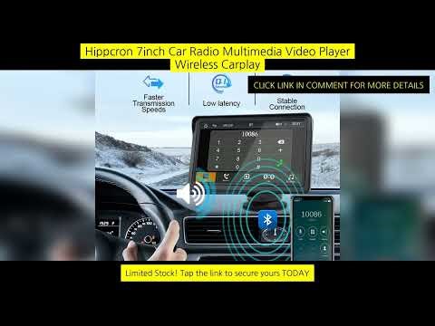 Hippcron 7Inch Car Radio Multimedia Video Player Wireless Carplay And Wireless