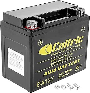 Caltric Agm Battery Compatible with Kawasaki Ninja Ninja Zx-7 Zx750 Zx-750 1991-1995 / Zx-7R Zx750P Zx-750P 1996-2003