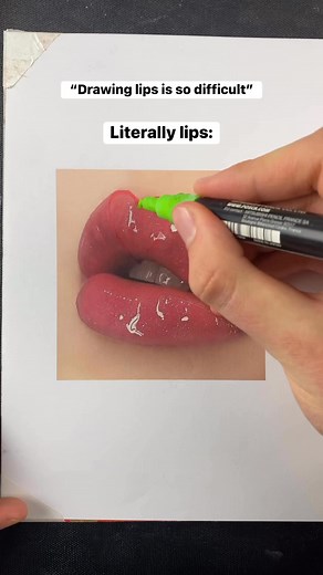 26K views · 131 reactions | Drawing Lips is Simpler With This method #howtodraw #drawingtutorial #lipsdrawing | Graphite Flow | Facebook