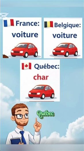 Pourquoi les Québécois disent “CHAR” ? 🤔#francais#apprendrelefrancais#quebec#vocabulaire#shorts