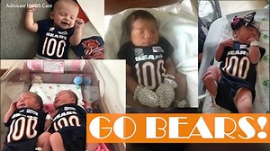 Baby superfans dressed for Chicago Bears' 100th season