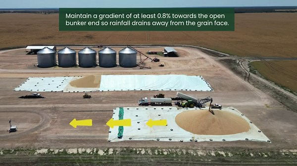 Grain Bunker Construction & Operation Video