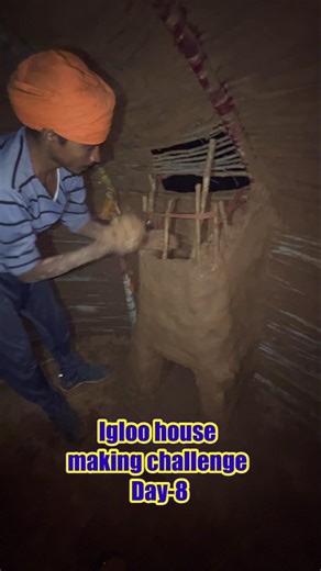 Igloo House Making Challenge Day 8 | Snow Survival Mini Vlog | Daily Life Style