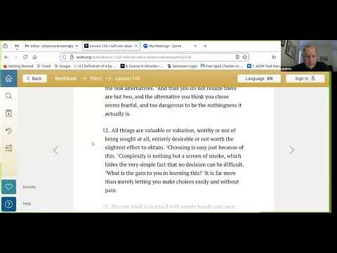 Discussion of A Course in Miracles Workbook - Lesson 133