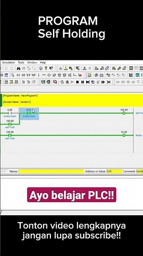 AYO BELAJAR PLC #omron #plc #industry4.0