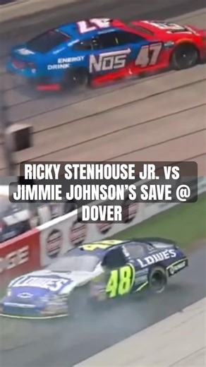 Ricky Stenhouse Jr. vs Jimmie Johnson’s save @ Dover #nascar #racing