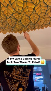 My large ceiling mural took two weeks to paint! 😮🍂 | Craft Factory