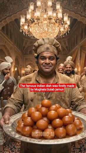 India's famous sweet was made by 😲Mughals:"Gulab jamun"|royal kitchen cooking|#foodshort #gulabjamun