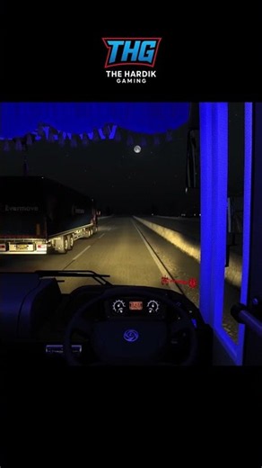 Night Drive High Speed Sleeper Bus Driving 🚌🔥 | ETS2 Indian Bus Gameplay #shorts