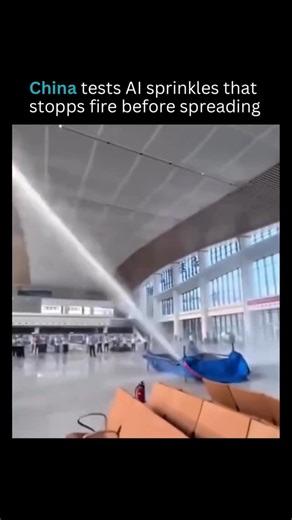Center of AI | Before the flame even rises — a whole new kind of protection begins. In China, engineers are testing AI‑driven sprinklers that don’t wait... | Instagram