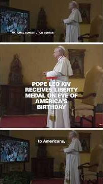 Pope Leo XIV receives Liberty Medal on Eve of America’s birthday