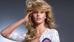 Model Anne V's Iconic Sports Illustrated Body Paint Photoshoot