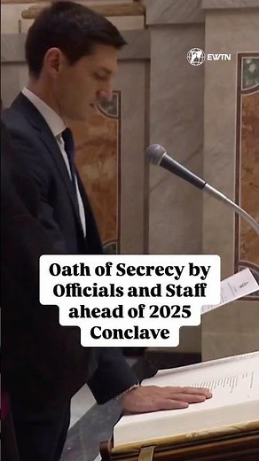 Conclave Oath of Secrecy by Officials and Staff | Conclave 2025