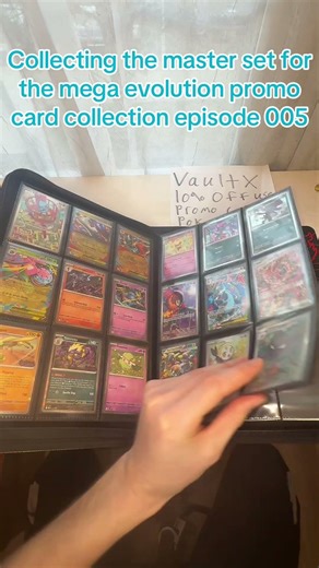 Collecting the master set for the mega evolutions promo cards episode 005
