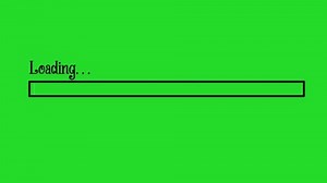 Animation of Loading Bar on Green Screen. For Intro Loading