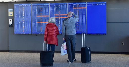 Fewer people are booking holiday travel after government shutdown, airlines say
