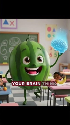 Watermelon Explains Hydration! 🍉💦 Fun Fruit Facts for Kids