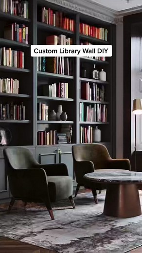 Building the library wall of my dreams! 🥹🤩📚 #diy #diyproject #diyrenovation #renovation #homerenovation #interiordesign #interiordesigner #homediy #homeimprovement #homelibrary #librarywall #diybookshelf