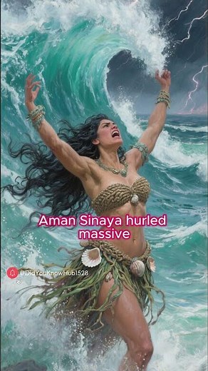 The Fierce Sea Goddess Who Created the Philippines with Storms 🌊⚡ | Aman Sinaya #shorts