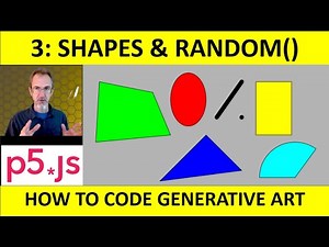 3: Shapes plus Random function in p5.js: How to Code Generative Art