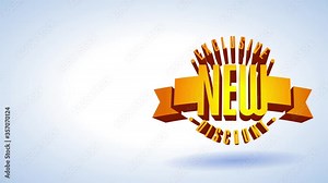 exclusive new decrease trading advert with majestic 3d rounded printing and medal over clear background