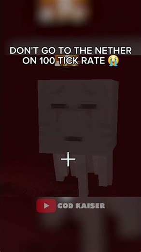 DON'T GO TO THE NETHER On 100 Tick Rate! #minecraft #minecraftshorts