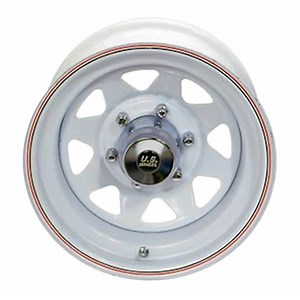 U.S. Wheel 70-4660 U.S. Wheel 70 Series White 8-Spoke Wheels | Summit Racing